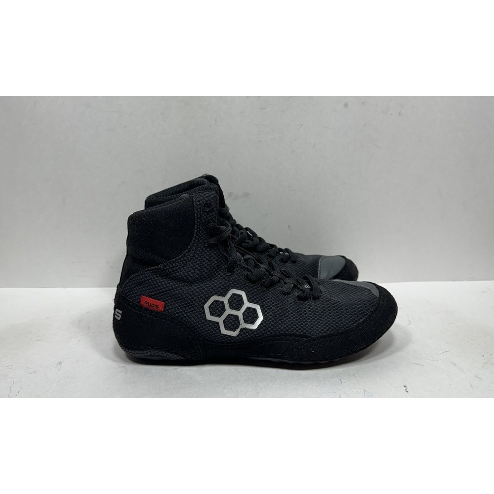 Rudis Colt 2.0 Wrestling Shoes Boxing MMA Athletic Black Grey Mens Size 6 / 7.5W